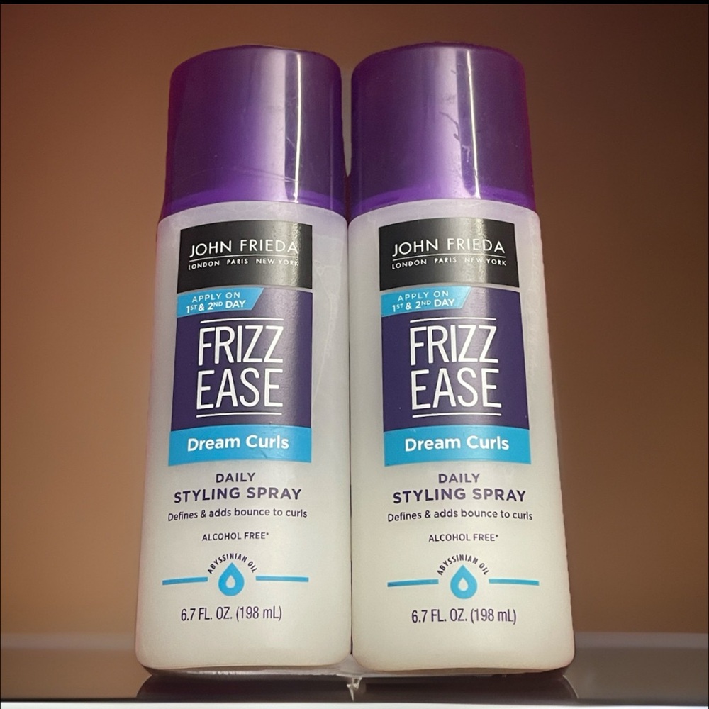 Lot of 2 John Frieda Frizz Ease Dream Curls Daily Styling Spray NEW
